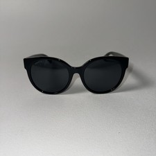Gucci Sunglasses GG0035SAN 001 Shiny Black Oversized Round Frames w/ Black Lense picture