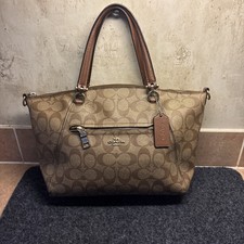 VTG Coach Prairie Satchel in Signature Brown Canvas Style Shoulder Bag Medium picture