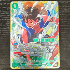 Bandai One Piece Tcg Promo I Know You're Strong... Luffy Winner Foil picture