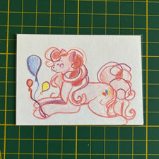 ACEO Pinkie Pie Unicorn/Pony Comic Print on Card/Paper picture