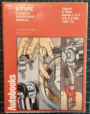 Jaguar E Type Owners Workshop Manual Kenneth Ball Autobook 758 1973 Hardcover picture
