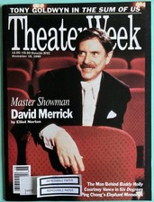 David Merrick Tony Goldwyn Theater Week Magazine November 12 1990 Address Label picture