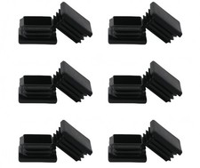 2 Inch 2x2 Square Tube End Cap Plastic Plugs 12Pack 2Inch 2x2 Square Tubing Plug picture