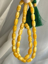Natural Tripoli Amber Flour Islam Rosary 33 سبحة تراب كهرب بولوني خراطة طرابلس picture
