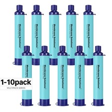 Personal Water Filter Straws Outdoor Emergency Portable Water Filtration 1-10Pcs picture