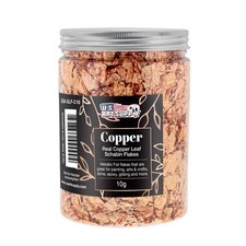 Metallic Foil Schabin Gilding Copper Leaf Flakes - Real Copper 10 Gram Bottle picture