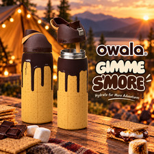 NEW Owala FreeSip 32 oz 946 ml Gimme S’more Water Bottle Leakproof Gift picture