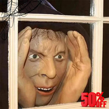 Scary PeeperFreak Halloween Decoration Clown Indoor and Outdoor Window Hanging👻 picture