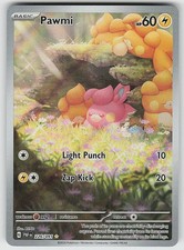 Pawmi 226/091 Illustration Rare Paldean Fates Pokemon Holo NM picture