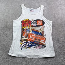 Vintage Tony Stewart Tank Top Mens Medium White Chase NASCAR 1999 Home Depot picture