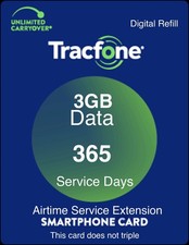 TracFone 1 Year Service Plan + 3GB of Data For Smartphone & FlipPhone (not BYOP) picture