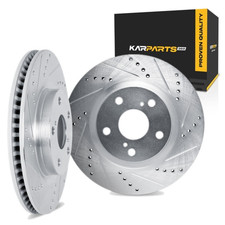 For Hyundai Elantra 2021 22 23 24 2025 Brake Rotor Set | Silver picture