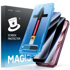 MAGIC JOHN 2 Pack for iPhone 18 Pro Max tempered Glass Screen Protector Privacy picture
