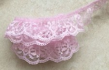 Ruffle Lace Trim 1 inch wide select color price per 2 yards picture