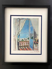 HENRI MATISSE VINTAGE 1948 AWESOME SIGNED PRINT FRAMED READY TO HANG picture