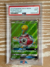 2018 Pokémon SHUCKLE GX #195 LOST THUNDER  PSA 9  (TOTAL POP = 200) picture