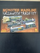 Micro Trains Line N Scale Monster Mainline Halloween Train Set With Loco NEW picture