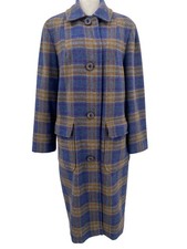 VTG 1950s Pendleton Wool Swing Town Coat Womens Large Plaid Heritage Americana picture