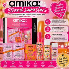 amika Strand Superstars Travel Set Sea Buckthorn Shampoo Conditioner + More picture
