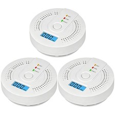 3x Carbon Monoxide Alarm Smoke Detector Carbon Monoxide Detector Fast Response picture