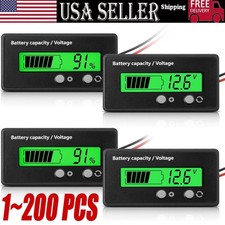 12V/24V/36/48V Battery Status Charge LCD Digital Indicator Monitor Meter Gauge picture