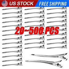 500x Silver Metal Duck Bill Hair Clips for Women -Hair Styling,Hair Coloring LOT picture