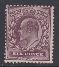 VAR303 6d Deep Plum M36 (2) in very fine and fresh very lightly mounted mint . picture