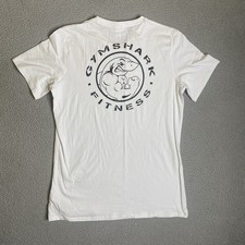Gymshark Legacy T Shirt Men Large White Graphic Tee Short Sleeve Gym Workout NWT picture