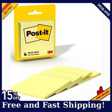 Post-it Notes, 3x3 in, 4 Pads, America’s #1 Favorite Sticky Notes, Canary Yellow picture