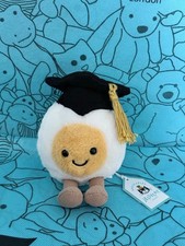 Authentic Jellycat Amuseables Boiled Egg 'Graduation' picture