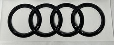 Audi Q7/SQ7 Rear 230mm Emblem Ring Gloss Black picture