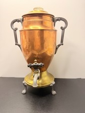 Vintage Antique Royal Rochester Copper Coffee Percolator Urn Art Deco E627 A-29 picture