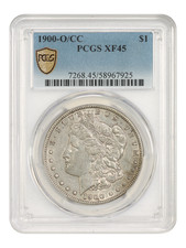 1900-O/CC $1 PCGS XF45 - Morgan Dollar - Popular Millennial O-Mint picture