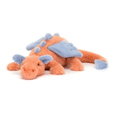 Persimmon Dragon fit Jellycat Plush 50cm Large Stuffed Toy - New w/ Tags & Dust picture