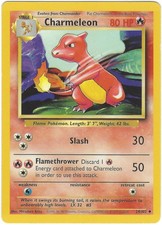 Charmeleon 24/102 Uncommon Base Set Unlimited Pokemon Lightly Played picture