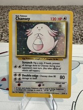 Pokemon Tcg Chansey 003/102 Base Set Holo Lightly Played picture