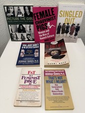 Feminism Women’s Studies 7 Book Lot Beauty Myth Ariel Levy Gender Tannen picture