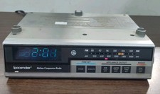 Vintage GE Spacemaker 7-4225A Under Cabinet AM/FM Clock Radio Appliance Timer picture