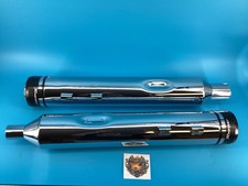 NEW open box Rinehart MOTOPRO45 Touring 4.5” Slip-On Mufflers, Chrome, 500-0110* picture
