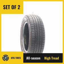 Set of (2) Used 235/60R18 Michelin Defender 2 107H - 9/32 picture