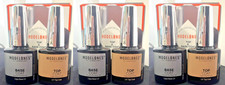 3x modelones Gel Top Coat and Base Coat Set Gel Nail Polish No Wipe Gel Base picture