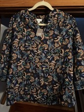 Jjill Blouse Pullover V neck 3/4 Sleeve size XS picture