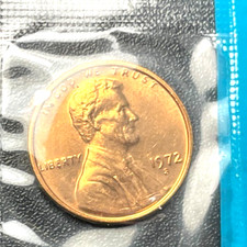 1972-S Lincoln Cent in Original Mint Cello picture
