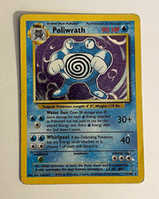 1999 Pokemon Poliwrath 13/102 Base Set Holo Rare WOTC Unlimited Vintage TCG picture