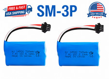 2Pack 7.4V 700Mah Li-ion Battery SM-3P For 4WD MN82 Remote Control Car Batteries picture