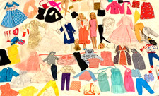 BIG Vintage Barbie Dolls Fashion Clothing Shoes OOAK 60 70 80s? 100 + Items LOT picture