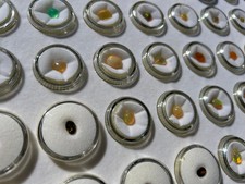 Huge Estate Loose Gemstone Lot 110+ Gems JTV Display Jars Opal Quartz Garnet picture