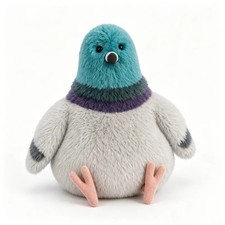 Jellycat Strutton Pigeon Soft Toy in Grey, 7 Inch Polyester Stuffed Animal picture
