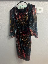 Connected Apparel Womens Black  Dress Size 4 picture