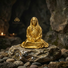 Paramahansa Yogananda Brass Idol, Kriya Yoga Guru Statue, Autobiography of  Yogi picture